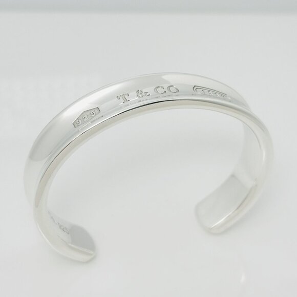 Extra Large 7.5" Tiffany & Co 1837 Wide Cuff Mens Bracelet in Sterling Silver - Picture 2 of 12